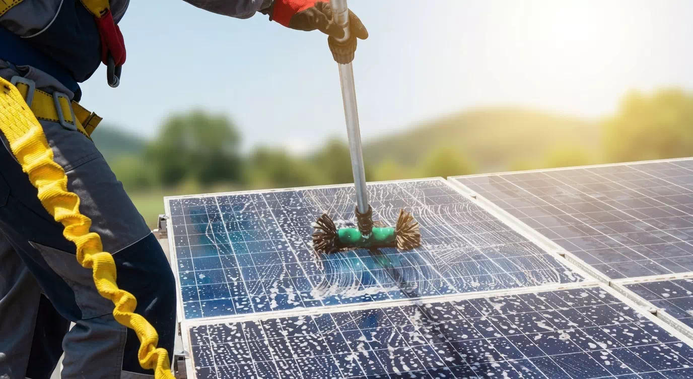 nettoyage panneaux solaire